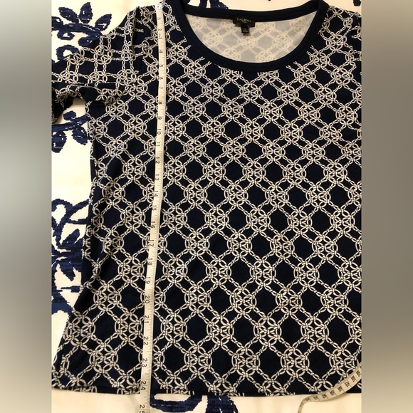 Talbots, LP stretchy nautical design T-Shirt. - Picture 5 of 8